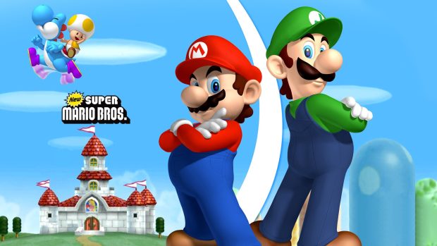 Mario and Luigi HD Wallpaper.