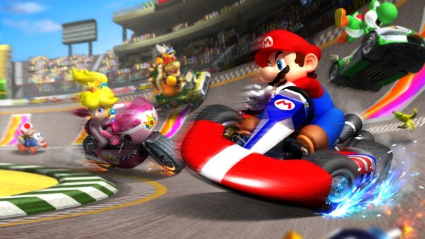 Mario race track speed wallpapers HD.