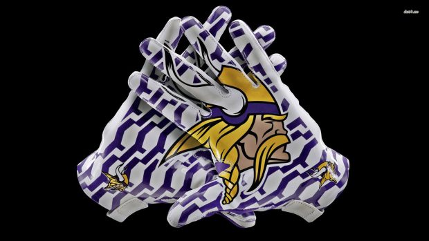 Minnesota vikings gloves 1920x1080 sport wallpaper.