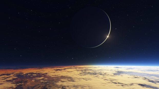 Moon and earth backgrounds space wallpaper.