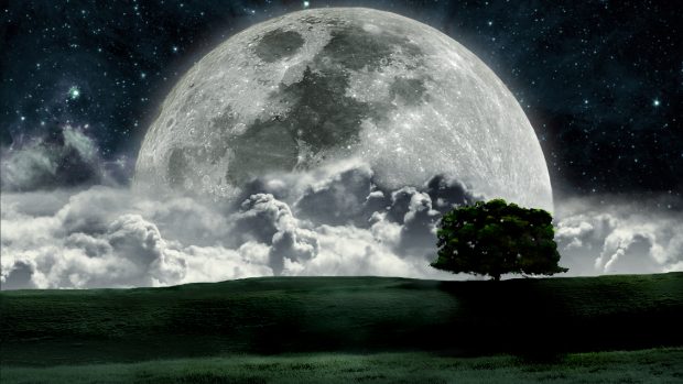 Moon landscape dream wallpapers.