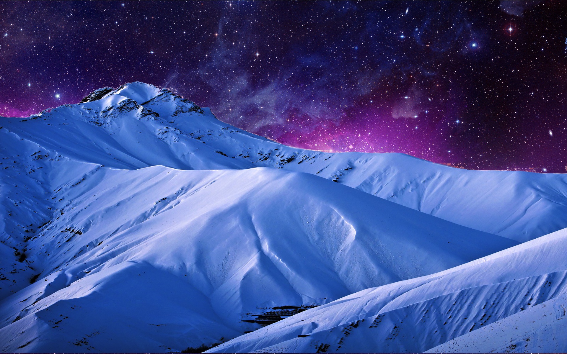 Night Mountain Wallpaper HD 