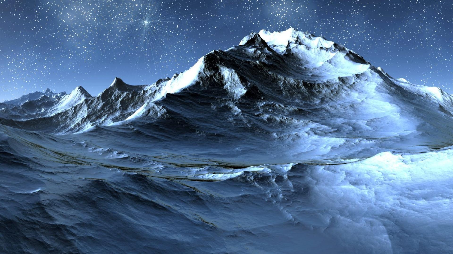 Night Mountain Wallpaper HD - PixelsTalk.Net