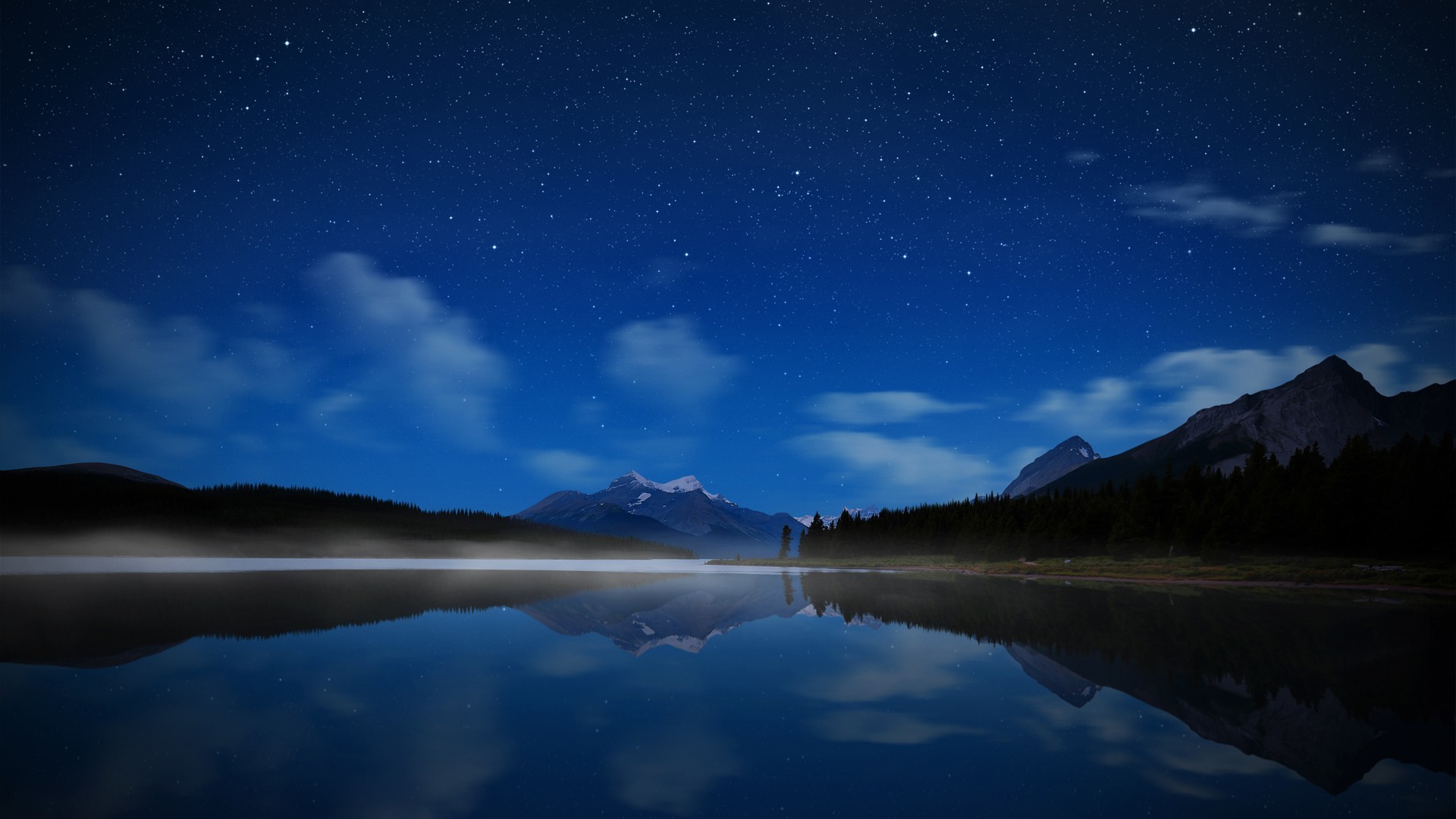 Night Mountain Wallpaper HD | PixelsTalk.Net