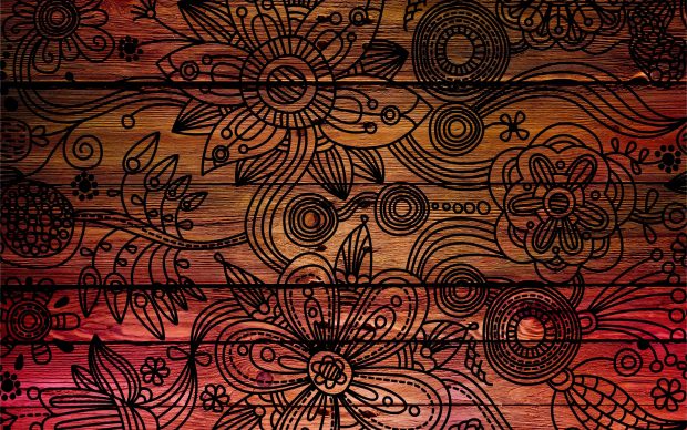 Patterns background dark wooden texture.