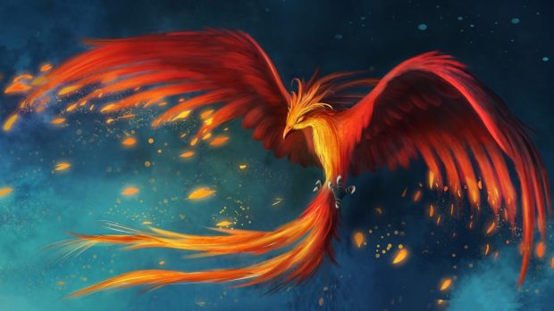 Phoenix bird wallpaper HD pictures images.