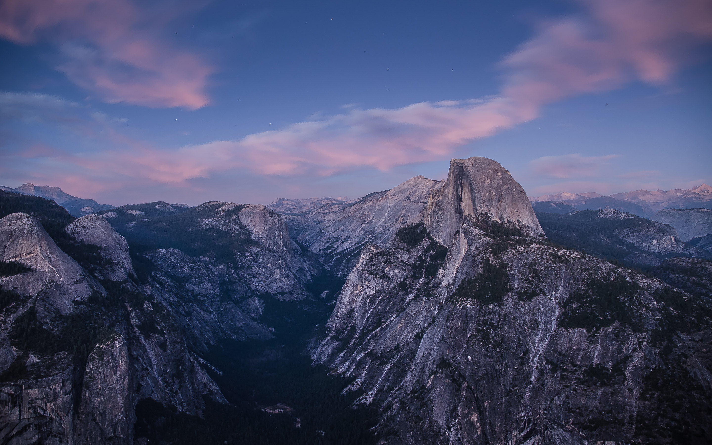 Yosemite Night Wallpaper | PixelsTalk.Net