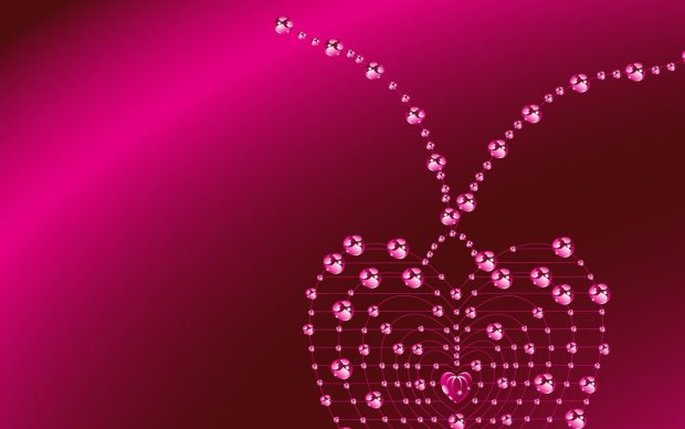 Pink Heart Love HD Wallpaper.