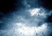 Sky rain drops water clouds nature HD Wallpaper.