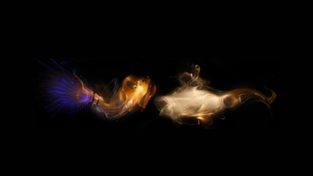 Smoke dark backgrounds light figure wallpapers HD.