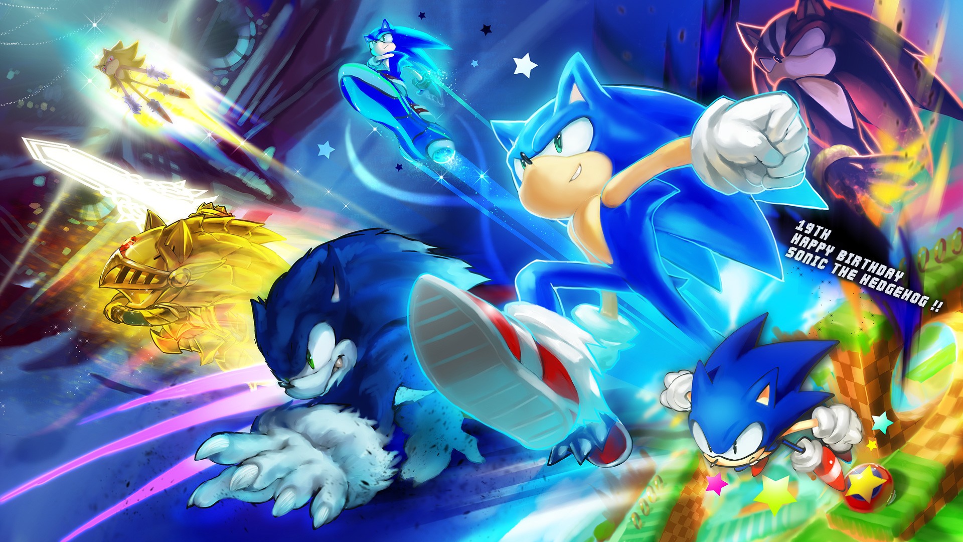 Sonic wallpaper HD backgrounds download.