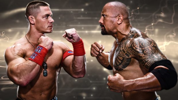 The Rock and John Cena WWE wallpapers HD.