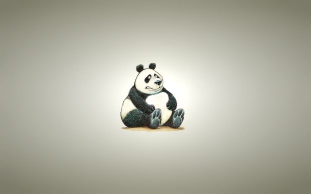 Wallpaper HD Fat Panda Bear.
