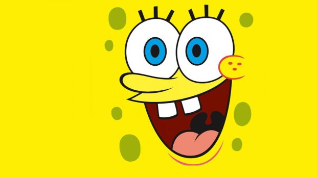 Wallpapers spongebob happy face.