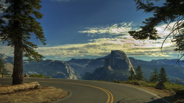 Wallpapers yosemite road 1920 1080.