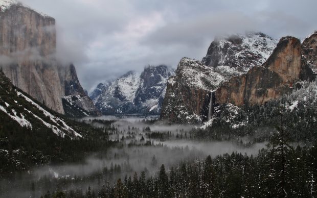 Yosemite Wallpapers HD valley winter 1920x1200.