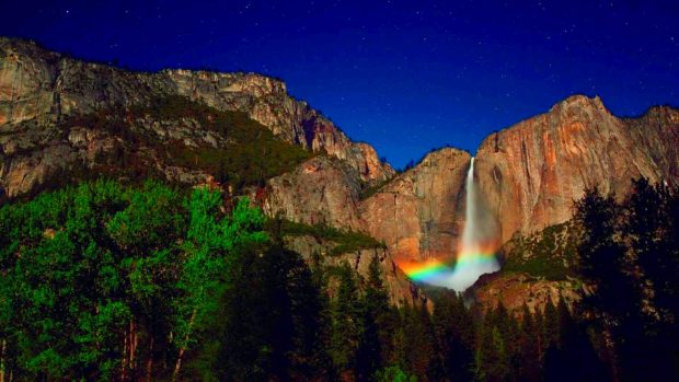 Yosemite at starry night pictutes images.