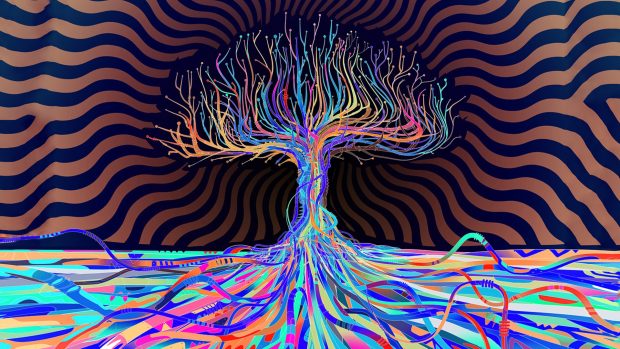 psychedelic HD Wallpapers Trees.