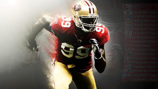 49ers schedule Wallpaper Aldon Smith 1 (PST) by SanFran49er.