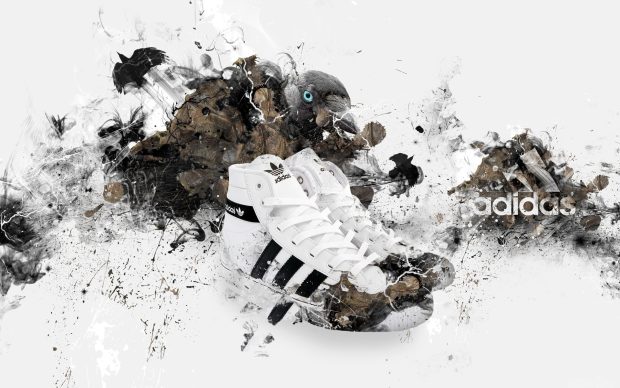 Adidas sneakers shoes sport paint wallpapers HD.