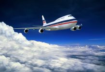 Airplane In Flight Wallpaper.