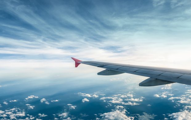 Airplane Wing Wallpaper.