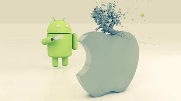Apple vs Android Live Wallpaper For PC.