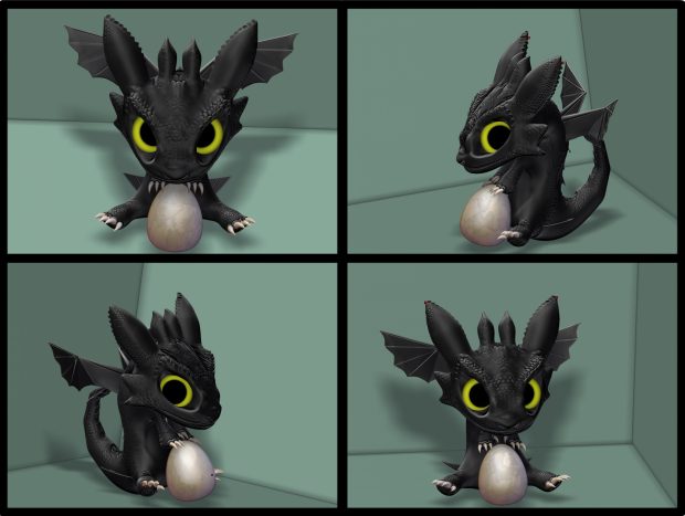 Baby Toothless by dereus.