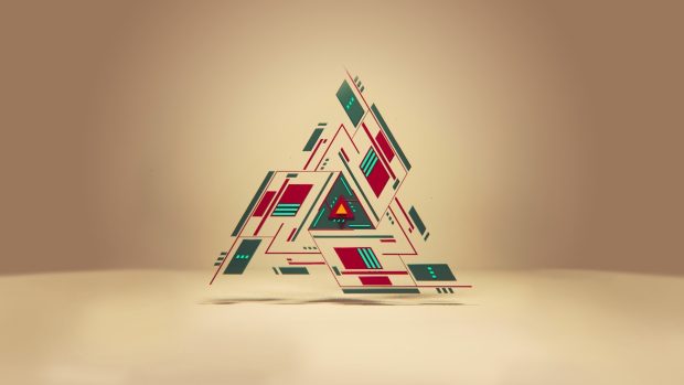 Backgrounds  triangle 3d wallpaper.