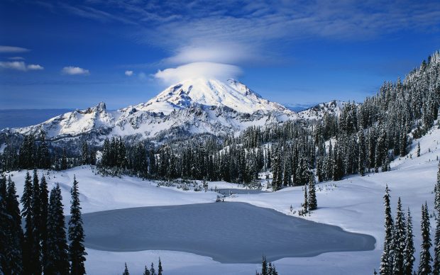 Backgrounds winter frozen lake 2560x1600.