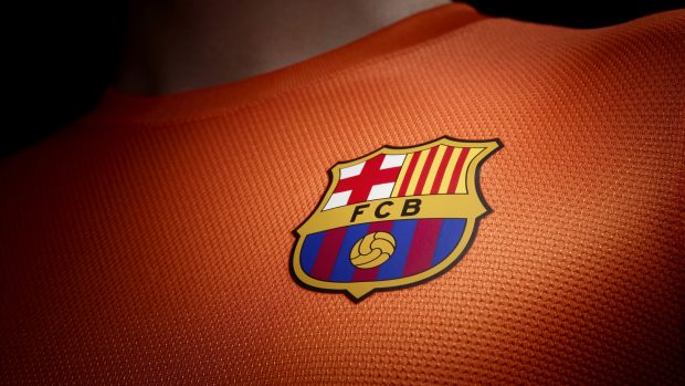 Barcelona Wallpaper Logo Away jersey.