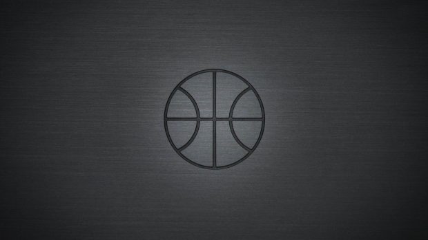 Basketball HD ball minimalistic wallpaper.