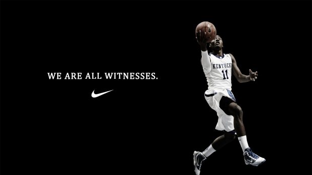 Basketball guy form inscription nike advertizing wallpapers 1920x1080.