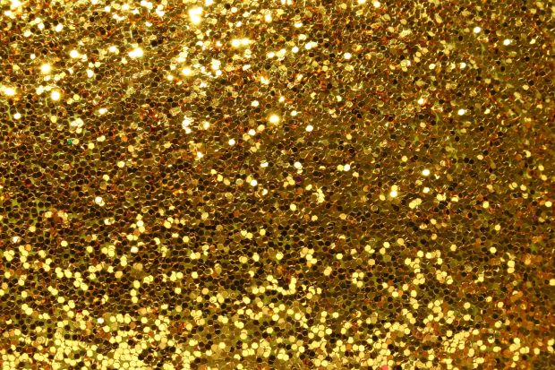 Beautiful Golden Glitter Background.