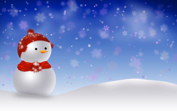 Beautiful Snowman Wallpaper.