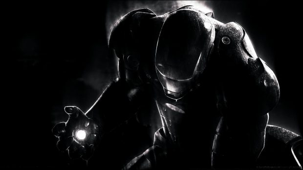 Black Background Iron Man Images.