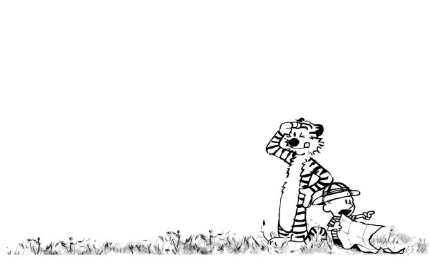 Black Calvin and Hobbes Wallpapers Images.