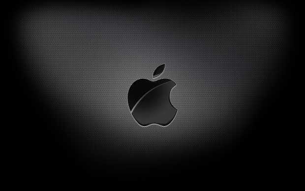 Black Macbook Air Logo Background.