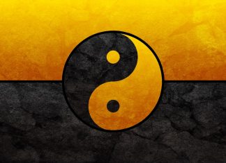 Black and Gold Yin Yang 1080p backgrounds.