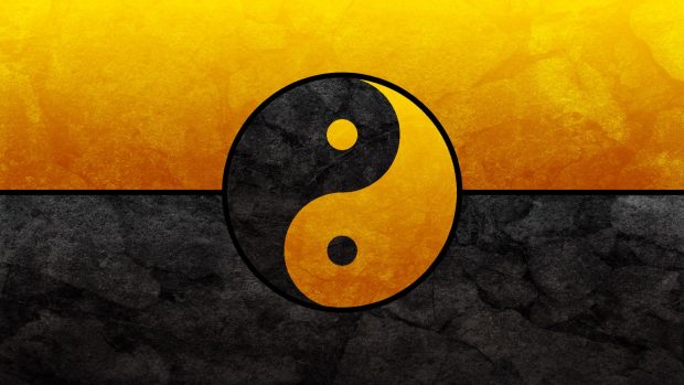 Black and Gold Yin Yang 1080p backgrounds.