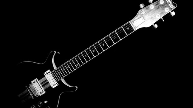 Black guitar music hd wallpapers background.