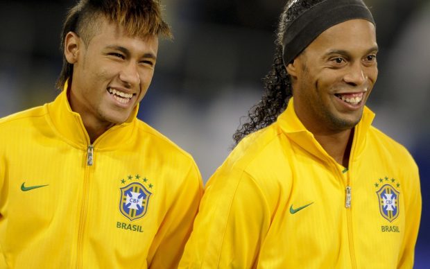Brazilian neymar jr ronaldinho soccer wallpapers.