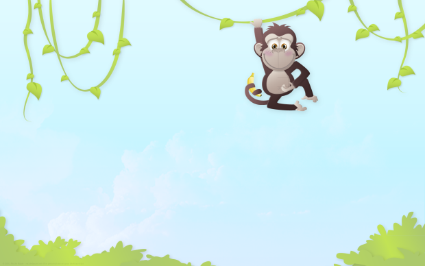 Cartoon Monkey Wallpaper.