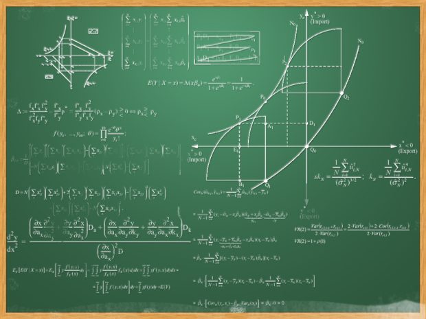 Chalkboards equation mathematics.