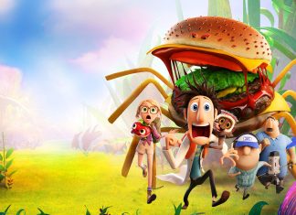 Cloudy with a chance of meatballs cartoon wallpapers HD.