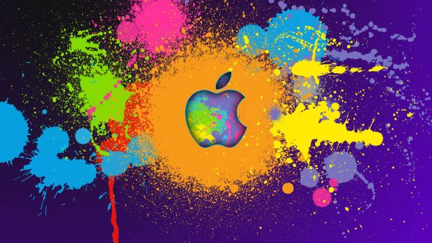Colorful Abstract Apple Fancy Wallpaper.