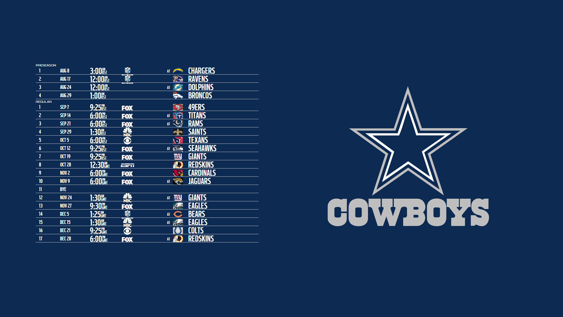 Dallas Cowboys Wallpaper 2015 Schedule