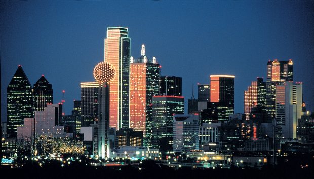 Dallas texas at night wallpaper HD.