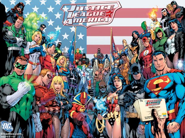 Dc Comics Classic Justice League of America by ed Benes Wallpaper.