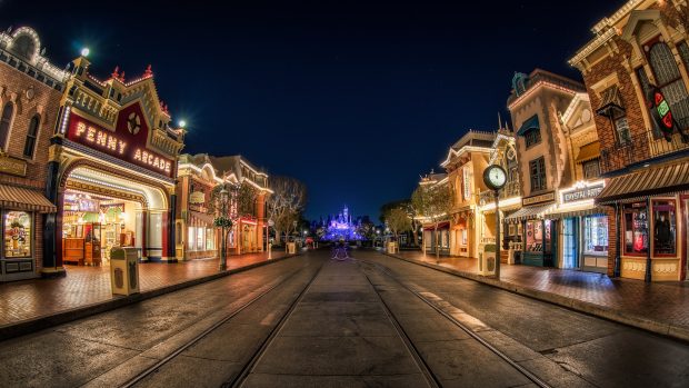 Disneyland Main Street Wallpaper HD Resolution.